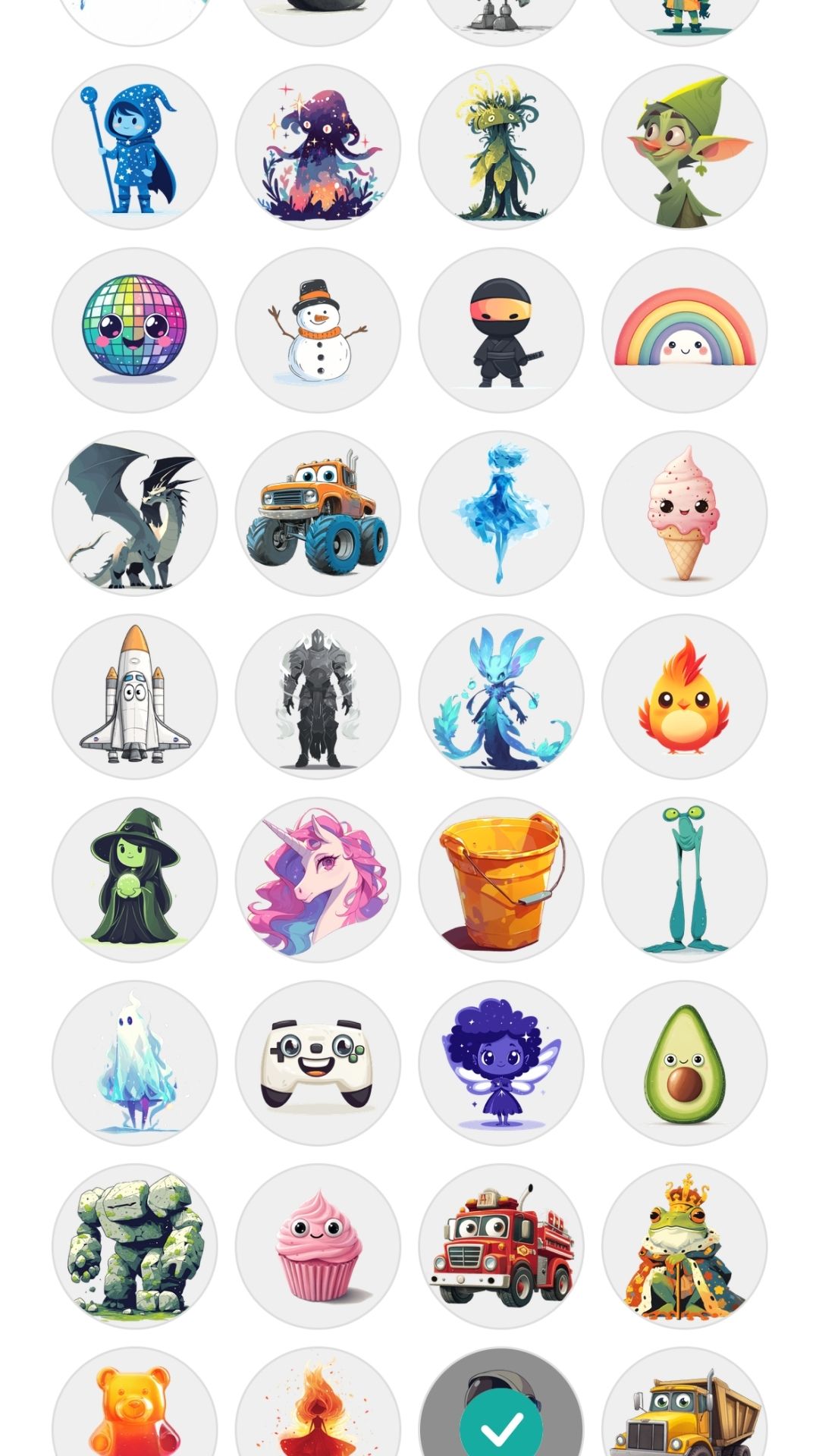 many Wanderly avatars