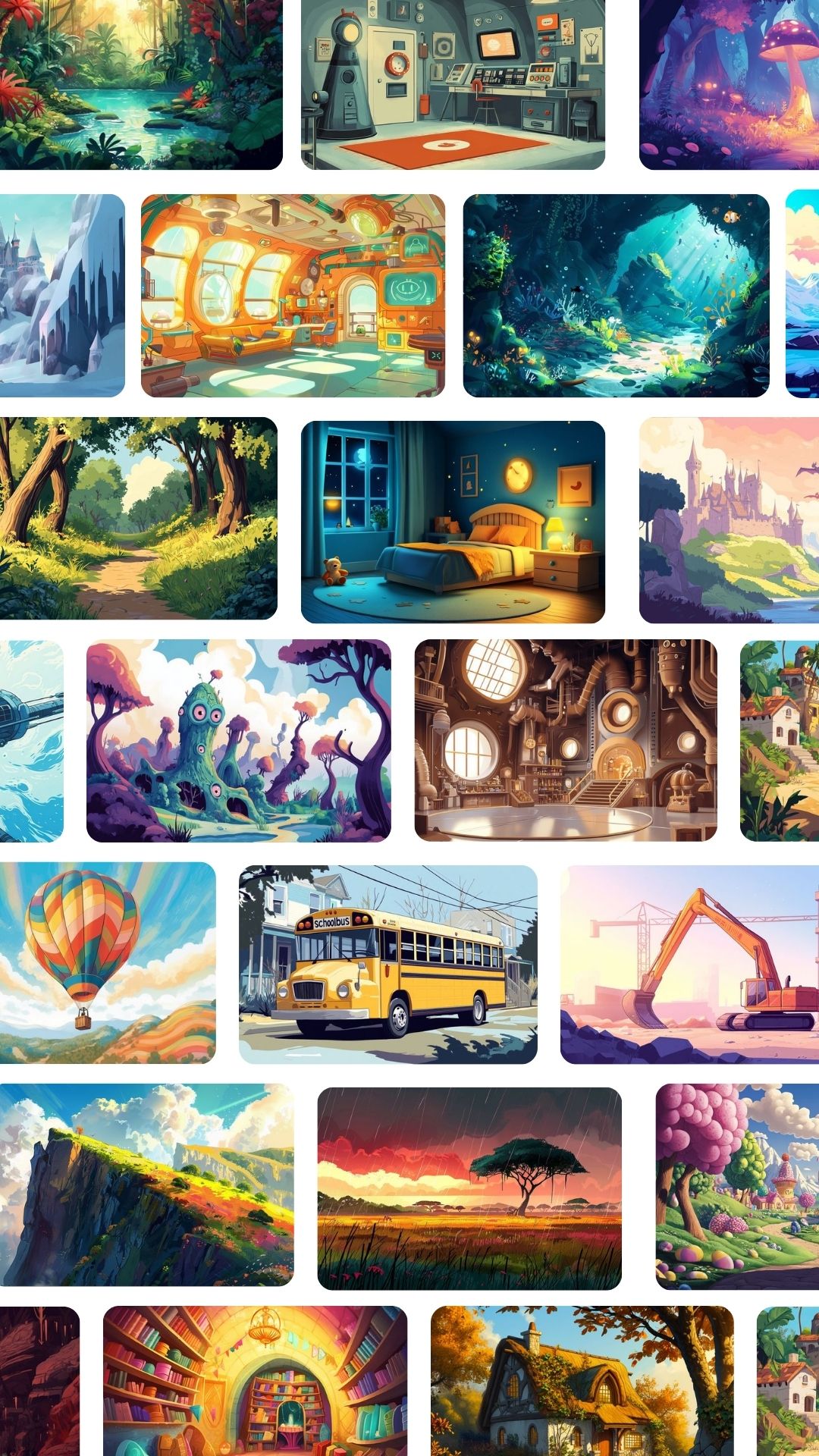 many Wanderly background images