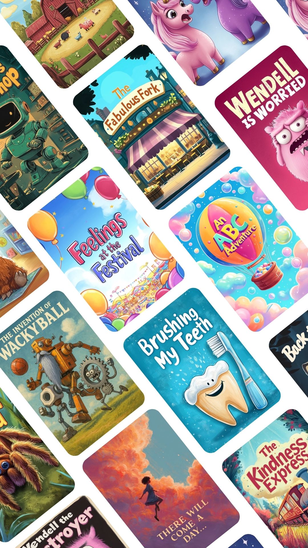 lots of Wanderly story covers